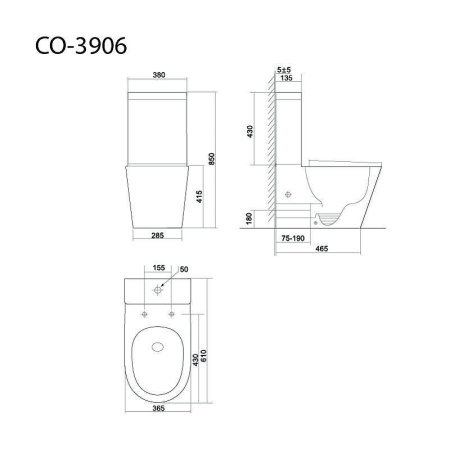 Унитаз-компакт напольный с бачком Тритон Corso Щ0000060998 белый с сиденьем микролифт безободковый смыв торнадо