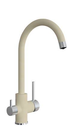 Смеситель для кухни Uperwood Quartz UPD-Q-01-02 UPD-Q-01-02 на мойку/столешницу бежевый матовый