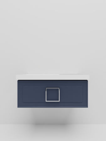 Тумба с раковиной La Fenice CUBO NFNC-01-CUB-BG-90-1-90L 90х50 подвесная цвет синий