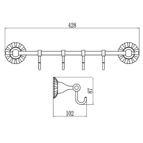 Крючок Savol S-08974C - фото 3