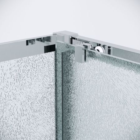 Душевая перегородка Grossman Cosmo 200.K33.02.80.10.02 80х195 стекло текстурное профиль хром