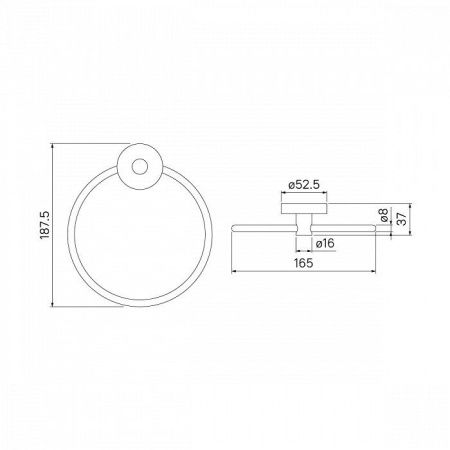 Полотенцедержатель IDDIS Sena SENSSO0i51