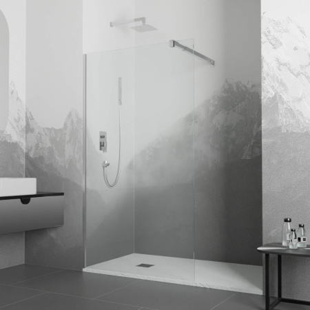 Душевая перегородка RGW Walk In 351000108-11 80х195 стекло прозрачное профиль хром глянцевый