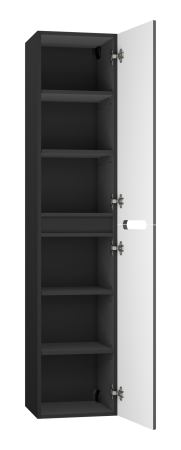 Шкаф-пенал Misty Роял П-Роя-02035-011П 35х34х165 подвесной цвет черный