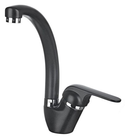 Смеситель для кухни Granula 2024, ЧЁРНЫЙ на мойку черный