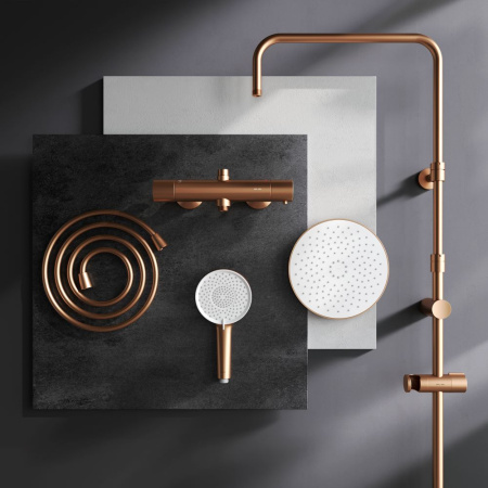 Душевая стойка Am.Pm X-Joy F0785A444 настенная цвет розовое золото