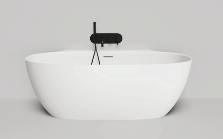 Ванна из литьевго мрамора Salini ALDA WALL 101915G 170х90 пристенная асимметричная