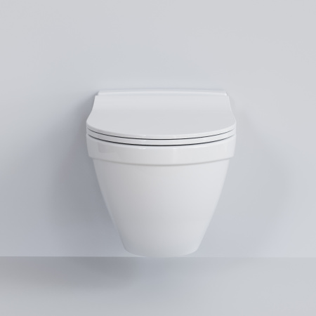 Унитаз подвесной Ambassador Nord 133T20001-132T20001S белый глянцевый с сиденьем микролифт