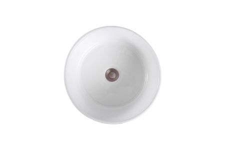 Раковина из сантехнического фарфора Aquatek AQ5118-00 40х40 накладная цвет белый без отверстий под смеситель