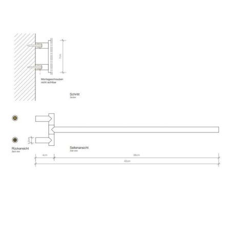 Полотенцедержатель Decor Walther Mikado 520516