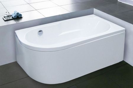 Ванна акриловая Royal Bath AZUR RB614201R 150х80 пристенная асимметричная без каркаса
