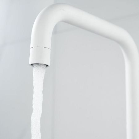 Смеситель для кухни Raffine F118C на мойку белый