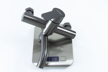 Смеситель для ванны и душа Fmark FS8206Q настенный графит