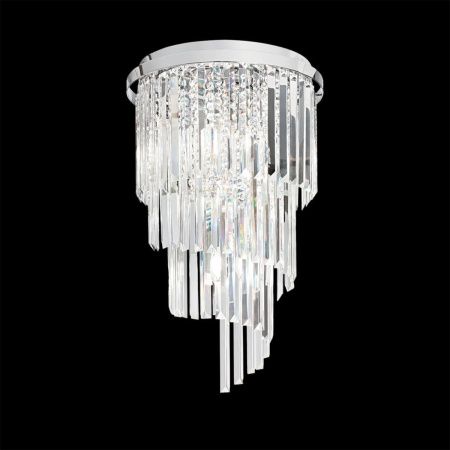 Люстра потолочная Ideal lux Carlton (Царлтон) Carlton PL8 Cromo 168920