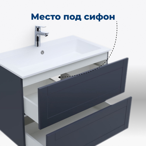 Тумба под раковину Aquanet Терра 00313246 88,8х49х63,6 подвесная - фото 4