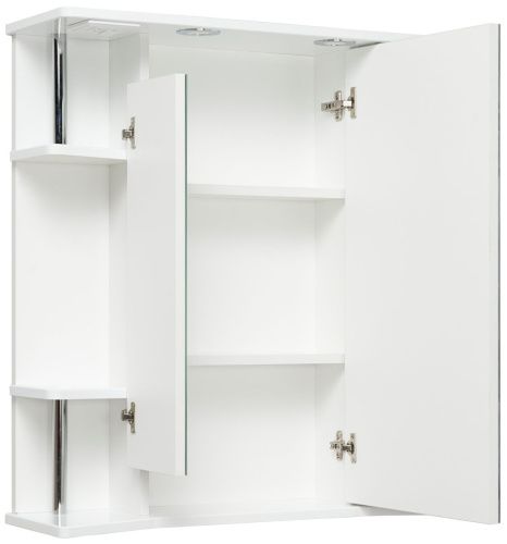 Зеркало-шкаф RUNO Валенсия 19 75х80 подвесной цвет белый - фото 2