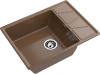 Кухонная мойка Granfest Vertex V-680L терракот 68х50 цвет коричневый поверхность матовая