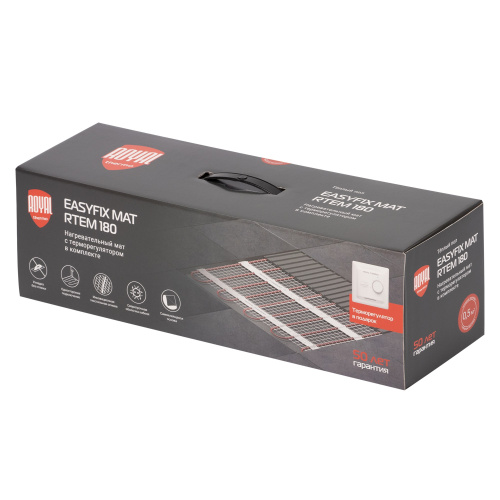 Нагревательный мат для теплого пола Royal Thermo RTEM 2-180-2 комплект - фото 5