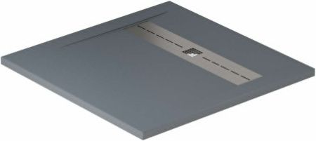 Душевой поддон из искусственного камня Allen Brau Infinity 8.21001-BGM 90х90 серый без каркаса