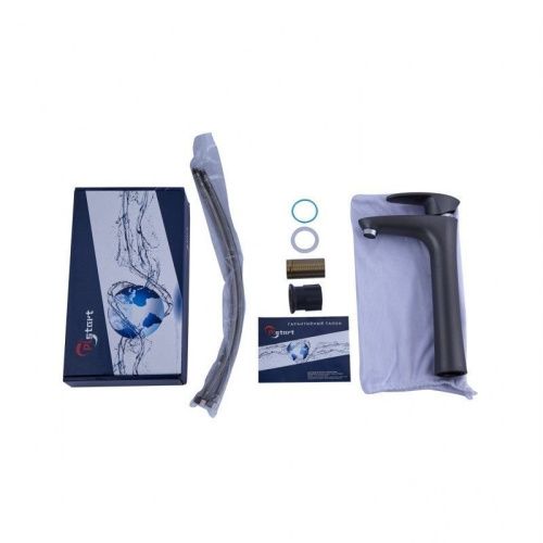 Смеситель для раковины Plstart PL3005-17 на столешницу графит - фото 4