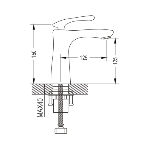 Смеситель Shevanik S9401 на раковину хром - фото 3