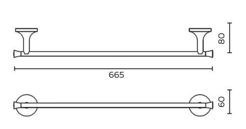Полотенцедержатель AltroBagno Corposso AltroBagnoCorposo081314Gl - фото 2 Полотенцедержатель AltroBagno Corposso AltroBagnoCorposo081314Gl - фото 2