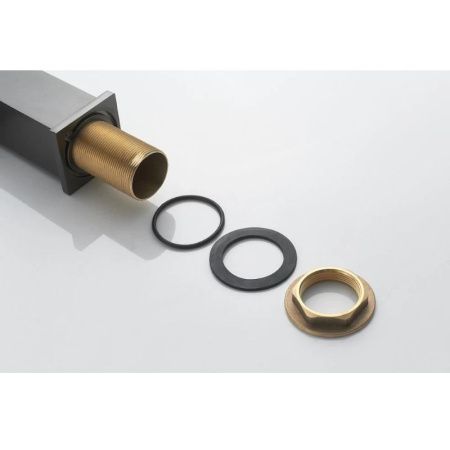 Смеситель для кухни Knotlor STABLE KN-21/GM на мойку вороненая сталь