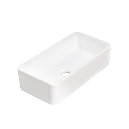 Раковина из сантехнического фарфора Melana 320320-805 50х20 накладная цвет белый без отверстий под смеситель