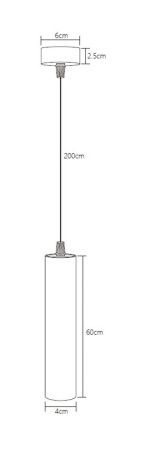 Светильник подвесной Fiberli Tube (Тубе) 12110202