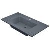 Раковина из искусственного камня Uperwood Parma Quartz 291003010 90х50 полувстраиваемая цвет серый