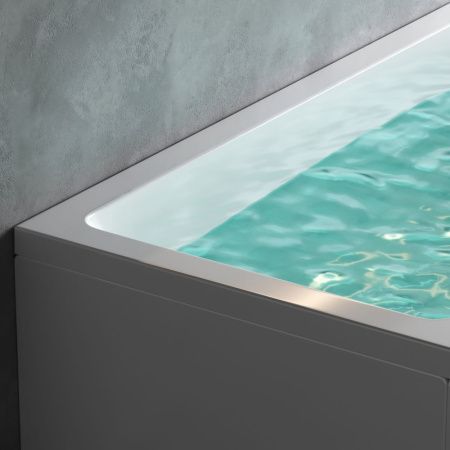 Ванна акриловая Am.Pm Gem W93A-160-070W-A 160х70 пристенная прямоугольная без каркаса