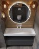 Раковина из искусственного камня Armadi Art Flat 859-120-1 120х50 подвесная цвет белый без отверстий под смеситель