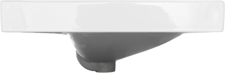 Раковина керамическая Aquanet Flash 00333270 102х47 полувстраиваемая цвет белый 1 отверстие под смеситель