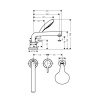 Смеситель Hansgrohe Talis S 72417000 на борт ванны хром