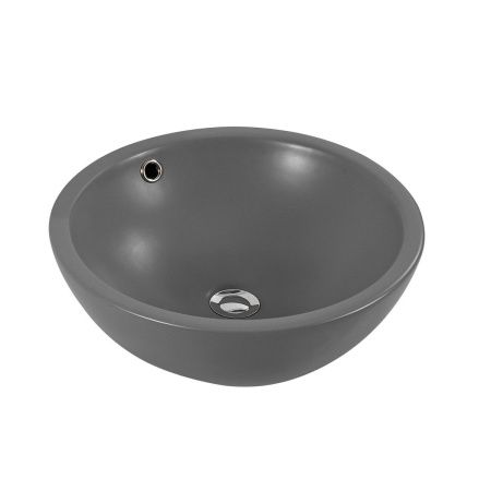 Раковина из сантехнического фарфора Aquatek AQ5354-MG 40х40 накладная цвет серый без отверстий под смеситель