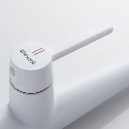 Смеситель для кухни Shevanik S363C на мойку белый