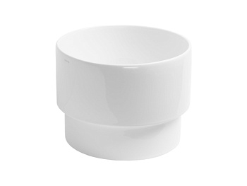 Раковина из санфаянса Simas PO 03 33х33 накладная цвет белый глянцевый