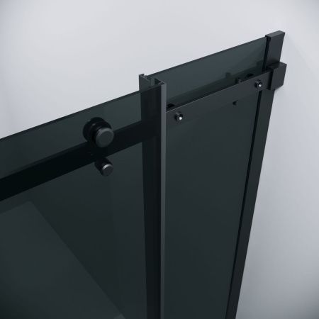 Душевой уголок Grossman Classic 300.K33.04.8080.21.10 80х80 стекло тонированное профиль черный без поддона