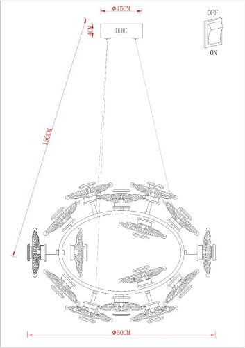 Люстра подвесная Arte Lamp Cherish (Цхерисх) A2097LM-90GO - фото 2