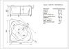 Ванна акриловая Aquatek Галатея GAL135-0000022 135х135 угловая угловая с каркасом без ручек