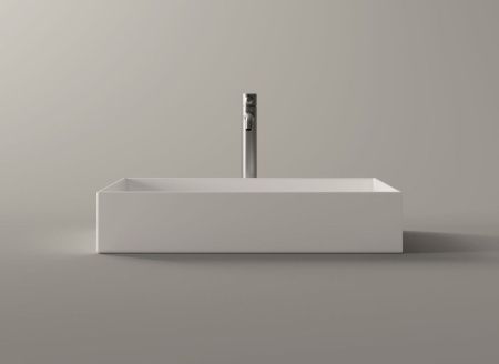 Раковина керамическая Alice Hide 31130101 60х40 накладная цвет белый без отверстий под смеситель