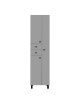 Шкаф-пенал RUNO ЭКОНОМ 00-00004891 50х31х191 напольный цвет серый