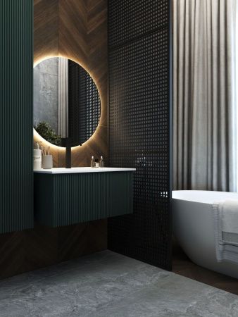 Тумба под раковину La Fenice Terra FNC-01-TER-G-80 80х50 подвесная цвет серый