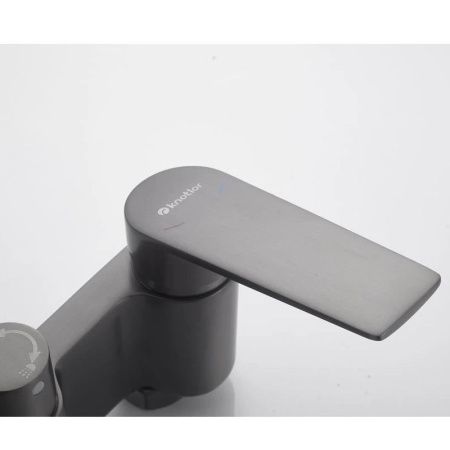 Душевая стойка Knotlor KN-62/GM настенная цвет вороненая сталь