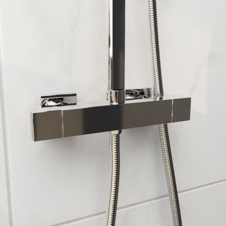 Душевая стойка RGW Shower Panels 21140122-01 настенная цвет хром с термостатом