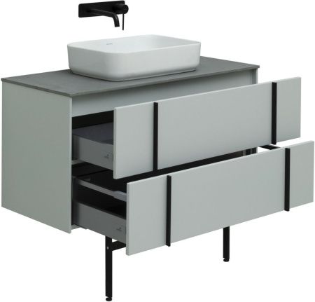 Тумба под раковину Allen Brau Reality 1.32007.PWM 100х50 подвесная цвет зеленый