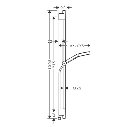 Душевой гарнитур Hansgrohe Rainfinity 28743140 настенный бронза - фото 2