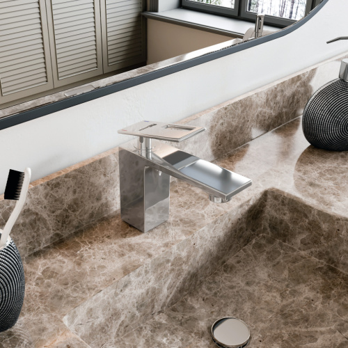 Смеситель WasserKRAFT Alme 1500 1503 на раковину хром - фото 2