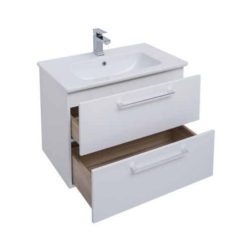 Тумба под раковину Dreja Gio 77.0103W 75х55х46 подвесная цвет белый - фото 5