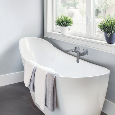 Смеситель Clever Saona Slim 60125 настенный хром